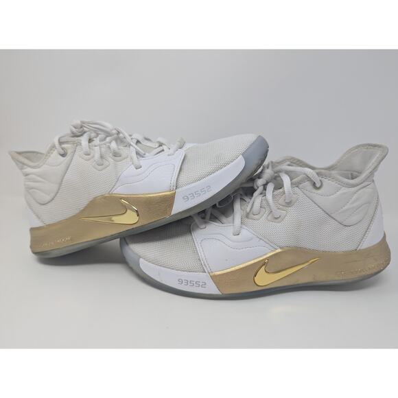 Size US 9.5 Nike NASA x PG 3 Apollo Missions White CI2666-100 Used - Picture 1 of 9